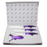 Набор керамических ножей Monarch mr-50022 blue - Набор керамических ножей Monarch из 4 предметов в подарочной упаковке с синими ручками.